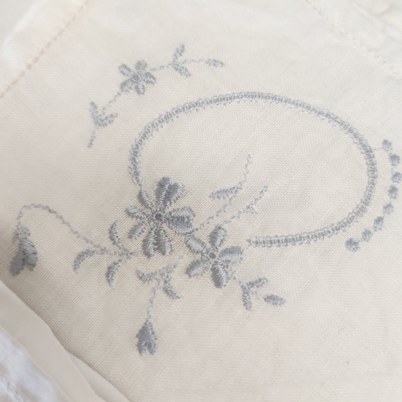 Antique Embroidered Silk Bridal Kerchiefs - Picture 4 of 12